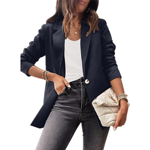 Ladies Fashion Blazer with Elegant Button Details Lune London