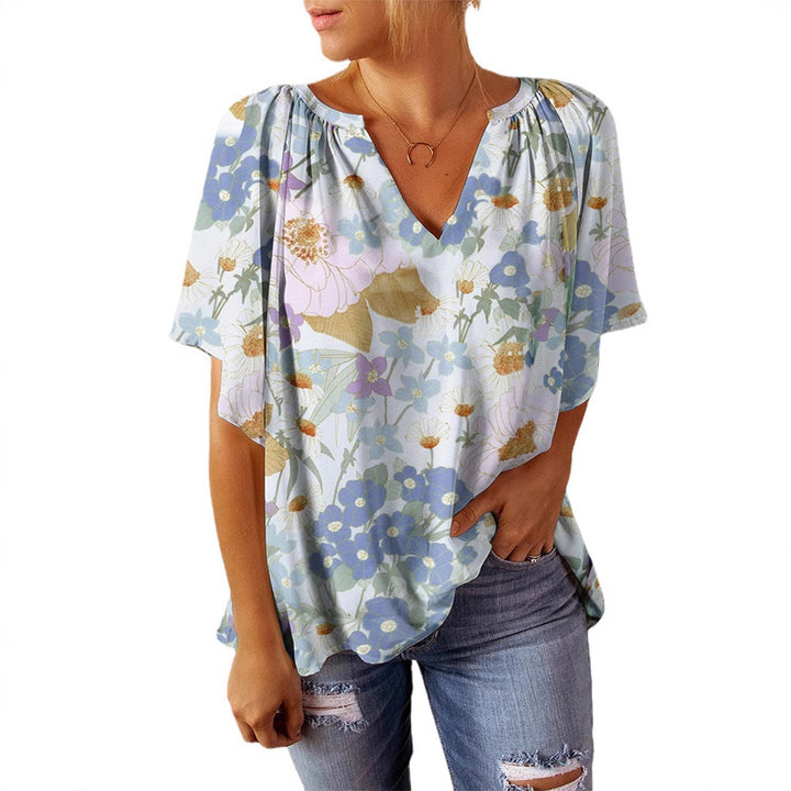 Women Lightweight Floral Pattern Blouse Lune London
