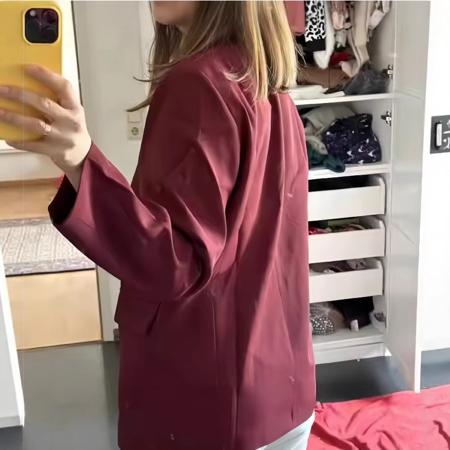 Women Elegant Double Breasted Blazer Lune London