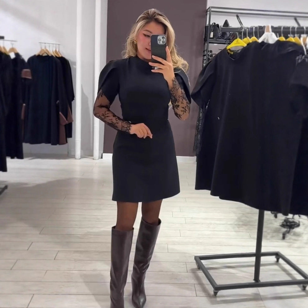 Robe Élégante Femme avec Dentelle et Coupe Ajustée Chic & Stil