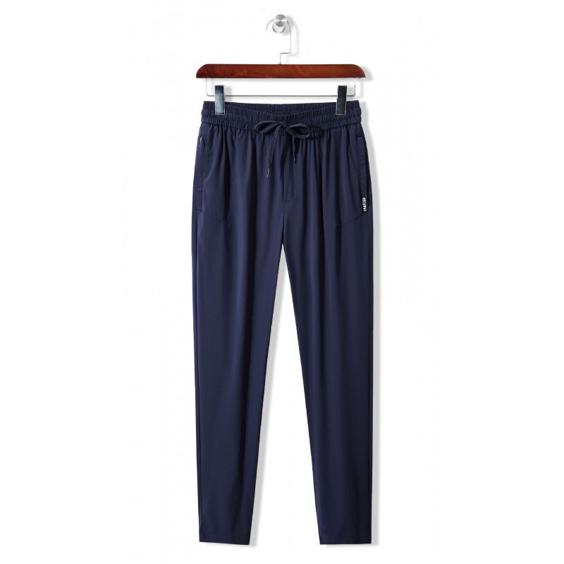 Leisure pants for men with elastic waistband and breathable inserts Lune London