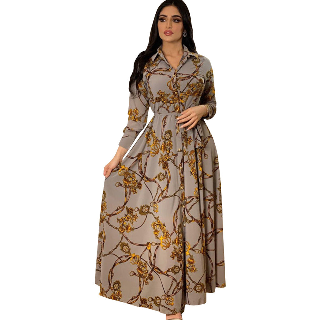 Trendy maxi dress for ladies with a fitted silhouette and an elegant button detail Lune London