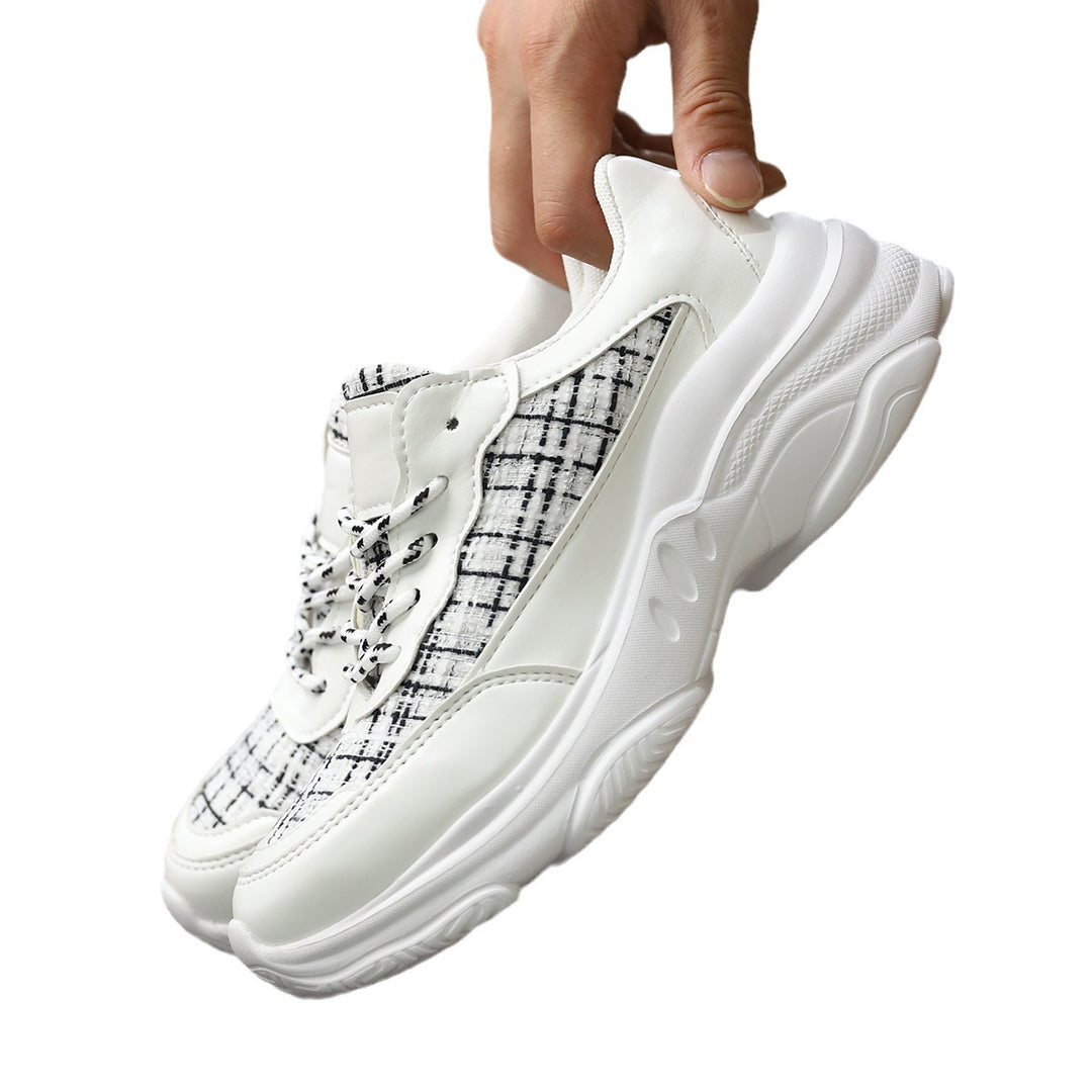 Women's sneakers with a textured upper material and a breathable sole Lune London