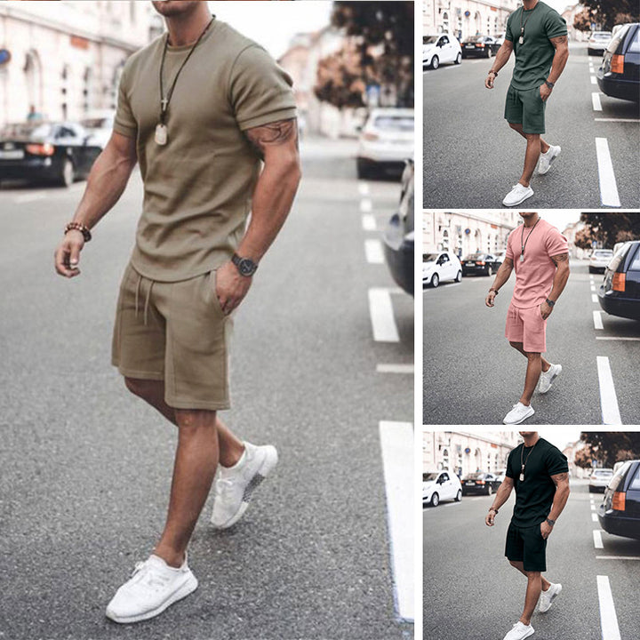 Men's short-sleeve sports set in breathable material Lune London