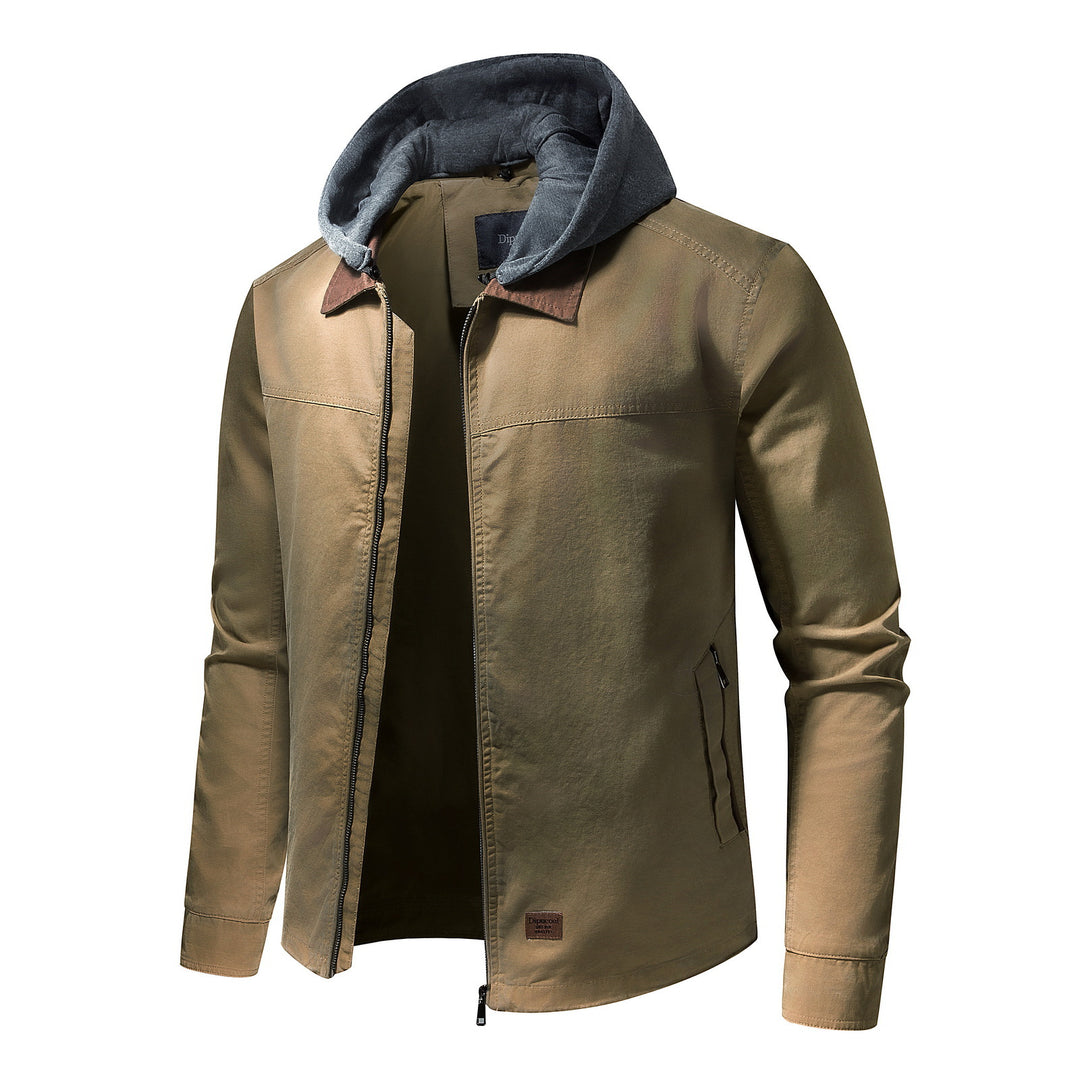 Utility jacket for men with removable hood Lune London
