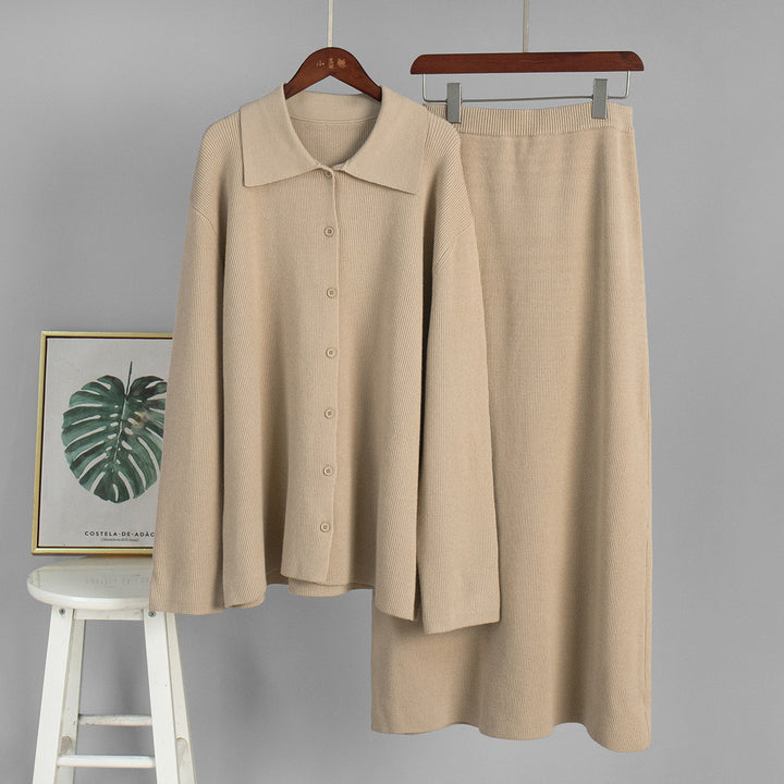 Ladies Long Knit Coat Lune London