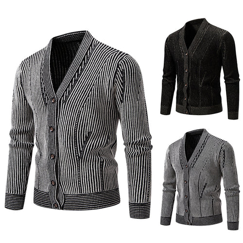 Men's knitted jacket with structured design Lune London