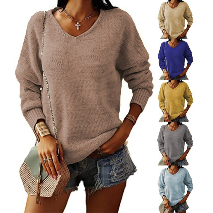 V-neck sweater for women with a relaxed fit Lune London