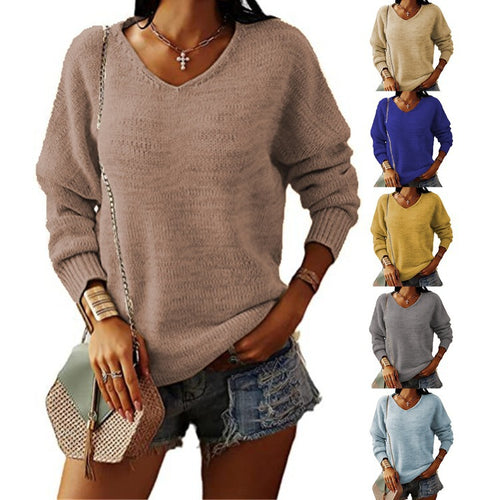 V-neck sweater for women with a relaxed fit Lune London