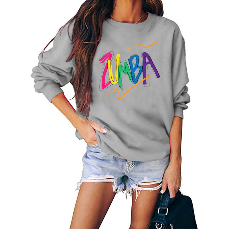 Sweatshirt pour femmes avec un design Zumba moderne et une coupe décontractée Chic & Stil