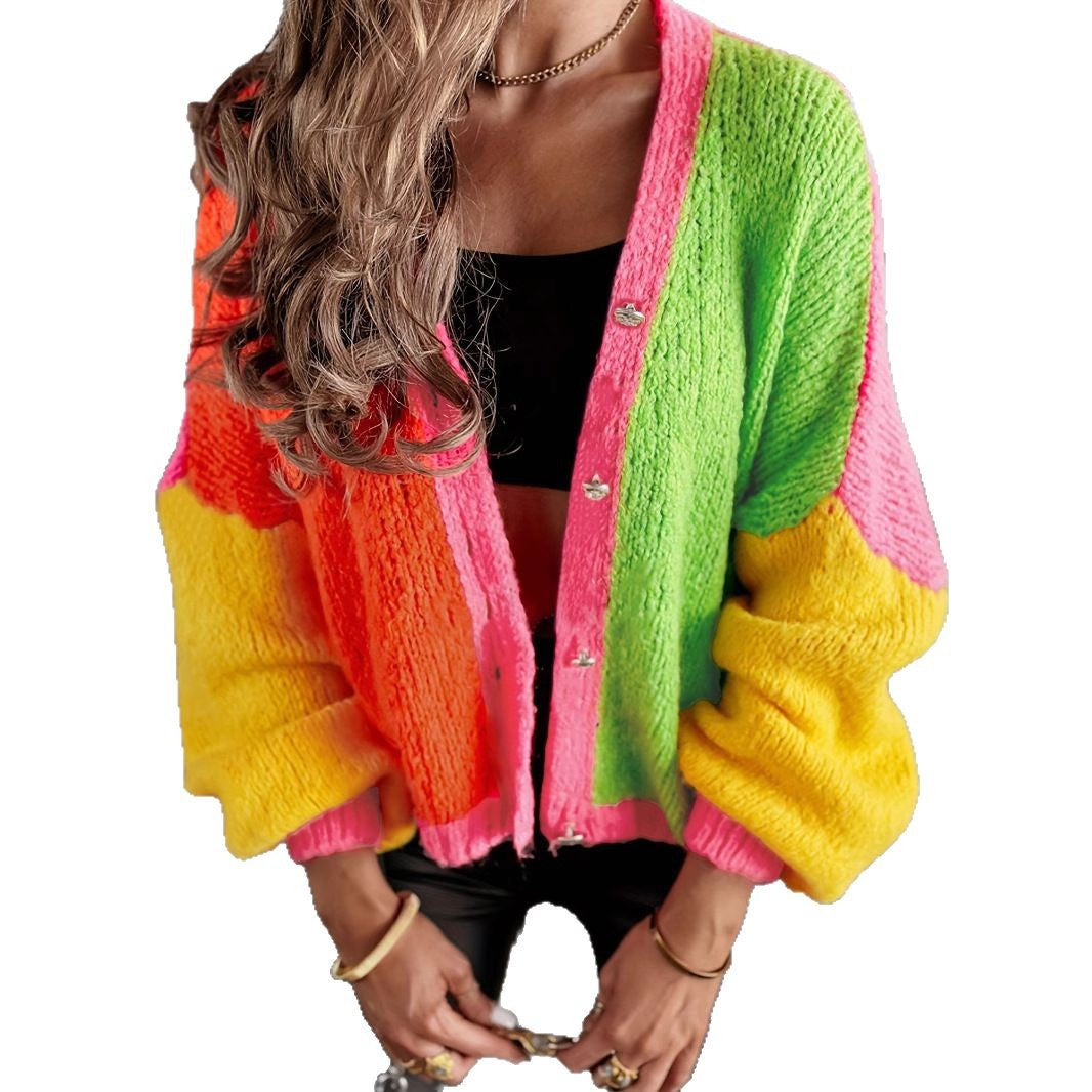Ladies Gradient Knit Cardigan Trendy Lune London