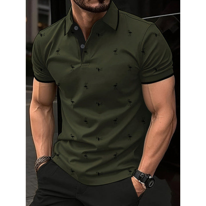 Lune London men's printed leisure polo shirt
