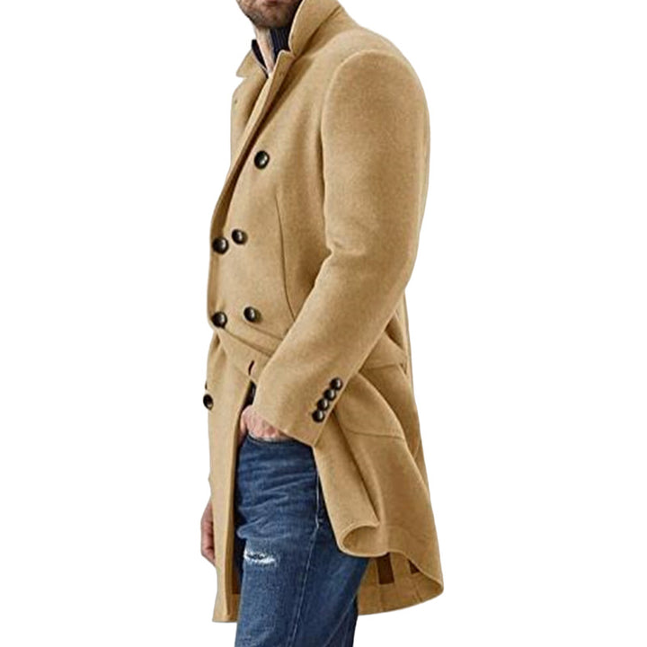 Double fabric coat for men with a classic cut and trendy details Lune London