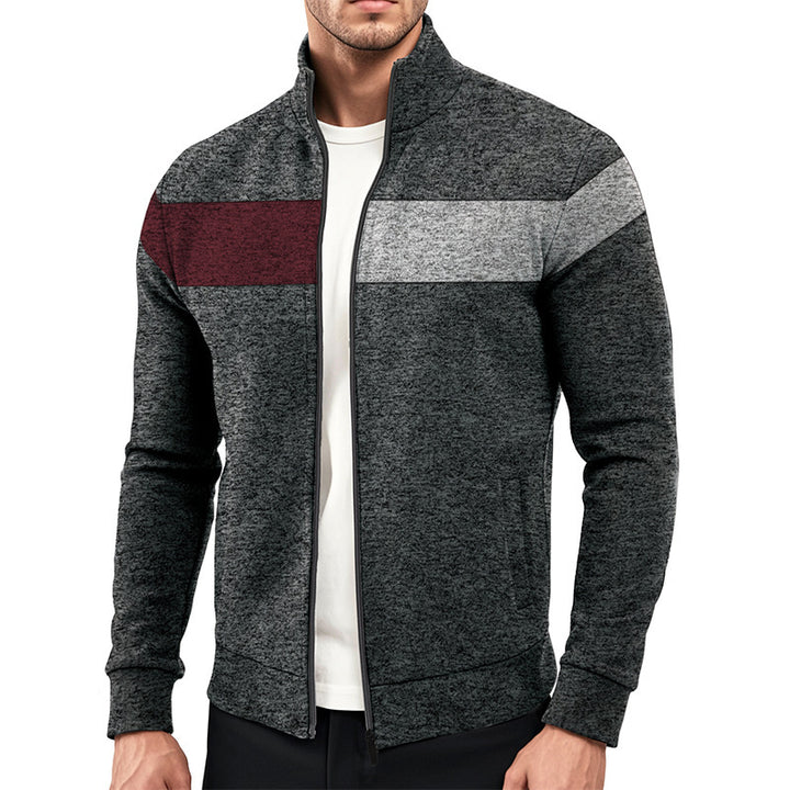 Men's sports jacket with innovative contrasting stripes Lune London