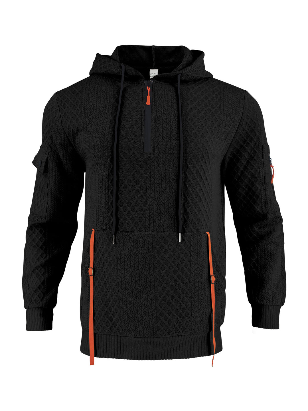Men's sporty hoodie with innovative structural design Lune London