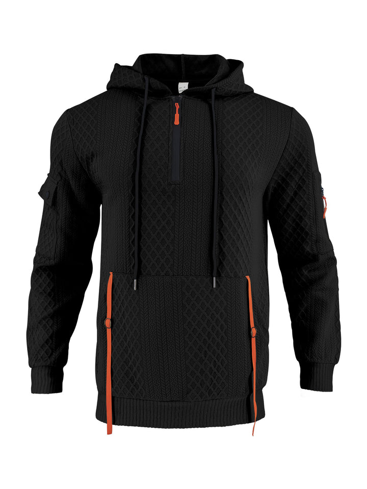 Men's sporty hoodie with innovative structural design Lune London