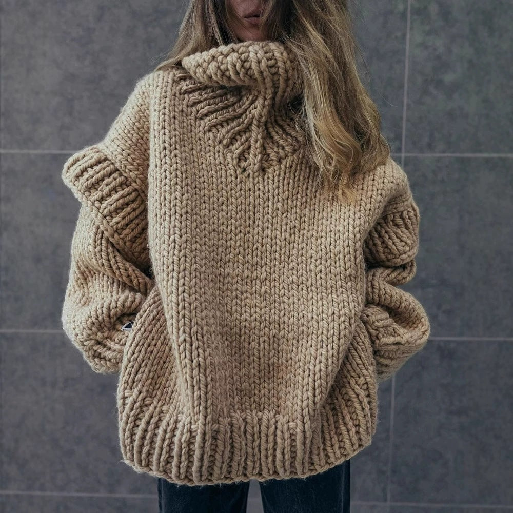 Ladies Chunky Knit Sweater Lune London