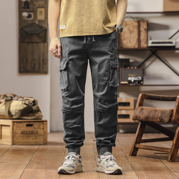 Pantalon cargo confortable pour hommes avec poignets élastiques Lune London