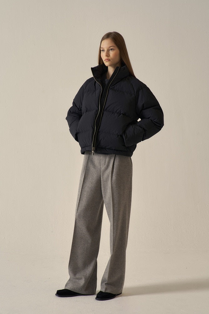 Veste matelassée pour femmes avec col montant et poches latérales Chic & Stil