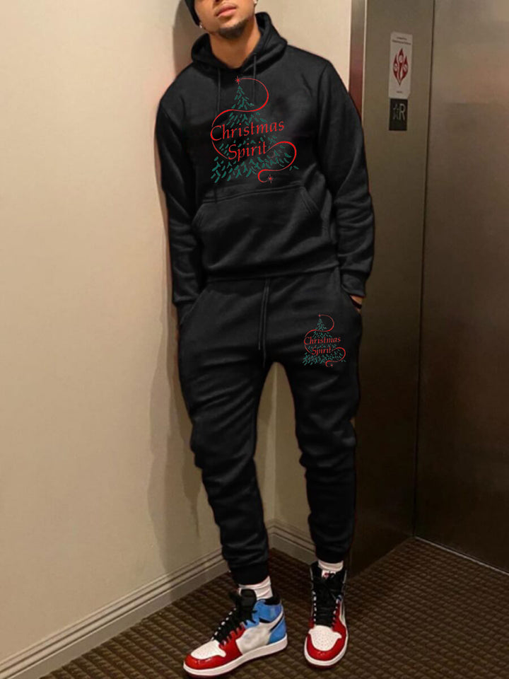 Women's hoodie and jogger pants set with festive graphic design Lune London