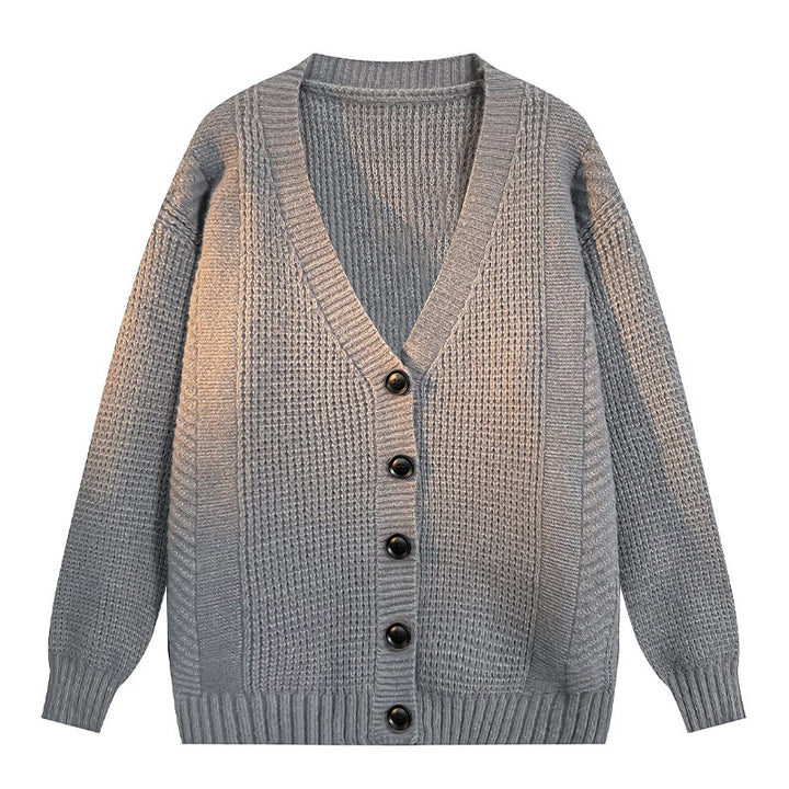 Dames Cardigan en Tricot Structuré à Col en V Lune London