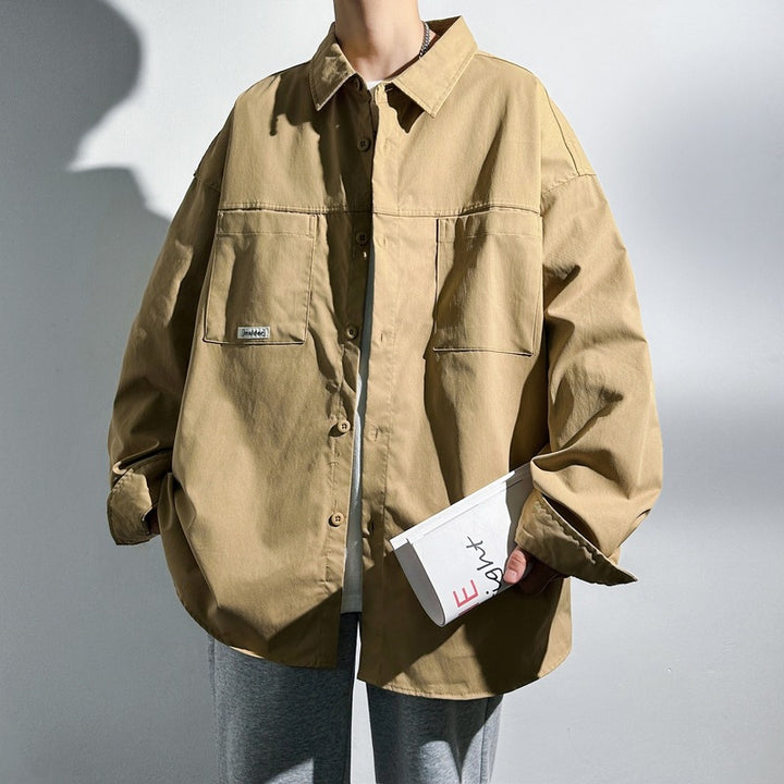 Oversized women's shirt with practical chest pockets Lune London