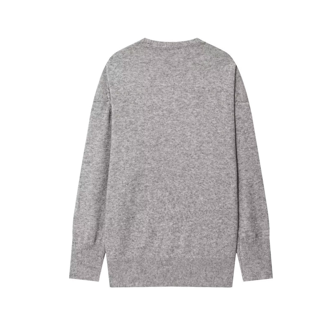 Viscose sweater for women with V-neck and relaxed fit Lune London