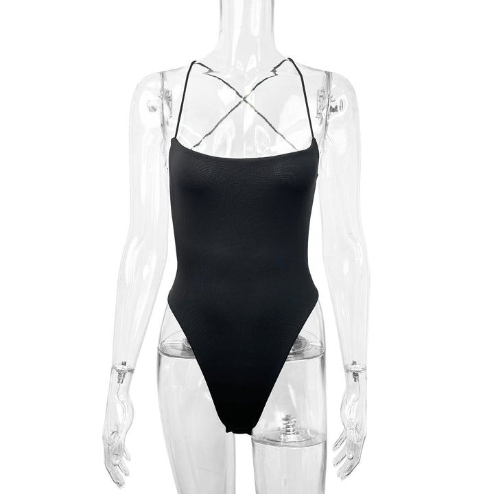Women's High-Cut Swim Outfit with Slim Straps Lune London