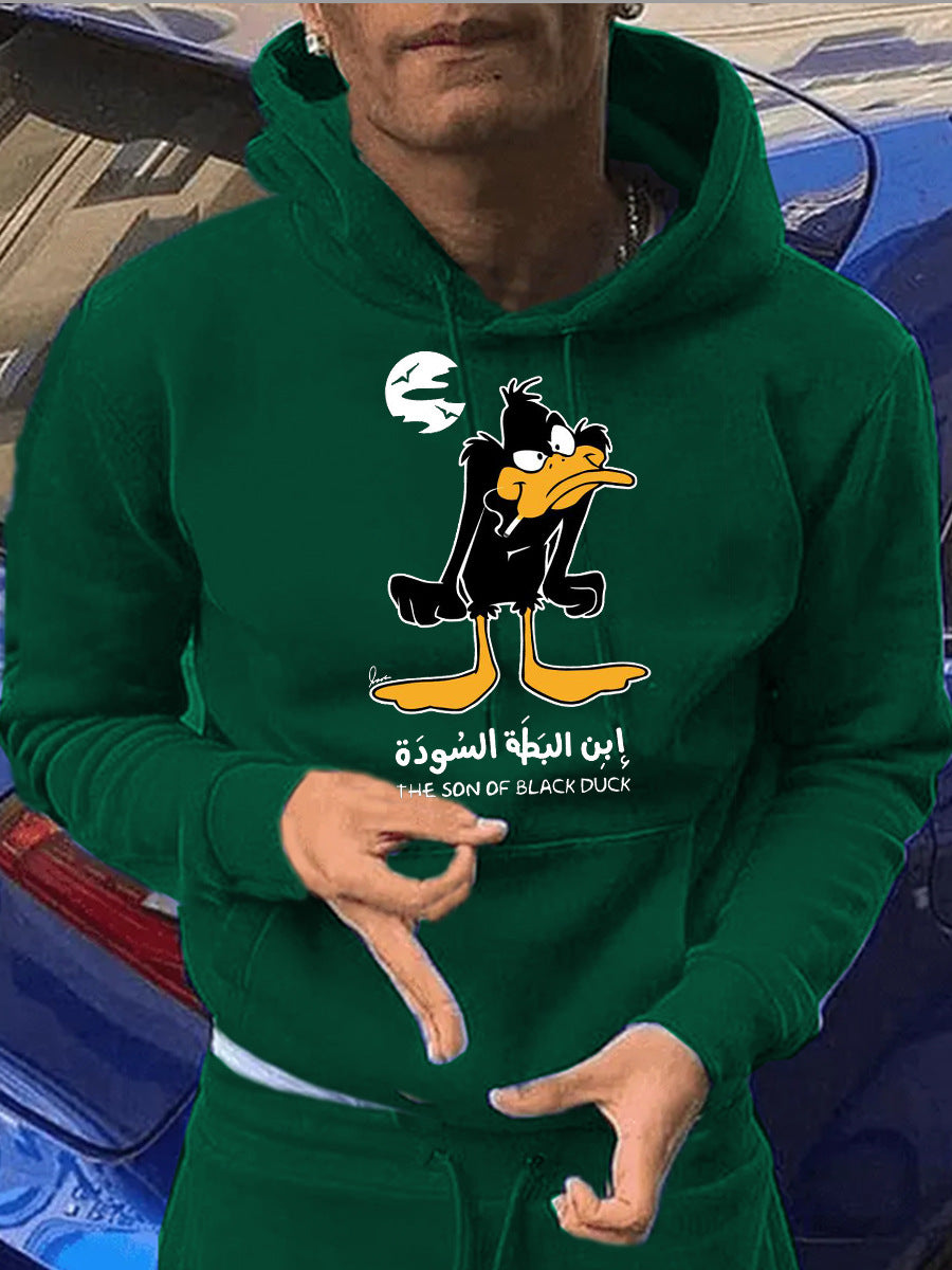 Men's hoodie with unique cartoon pattern Lune London