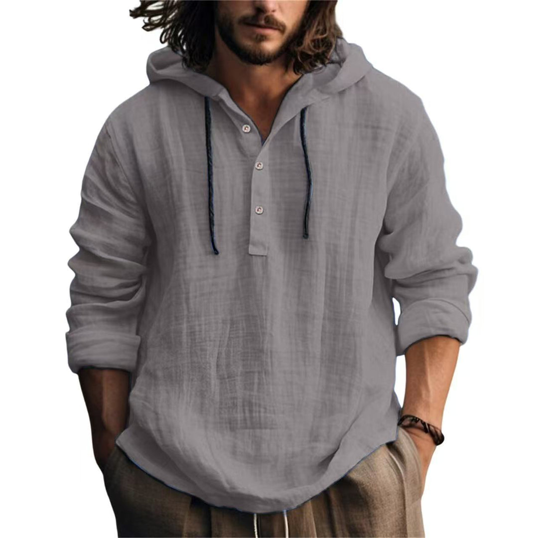 Men's casual linen hoodie from Lune London