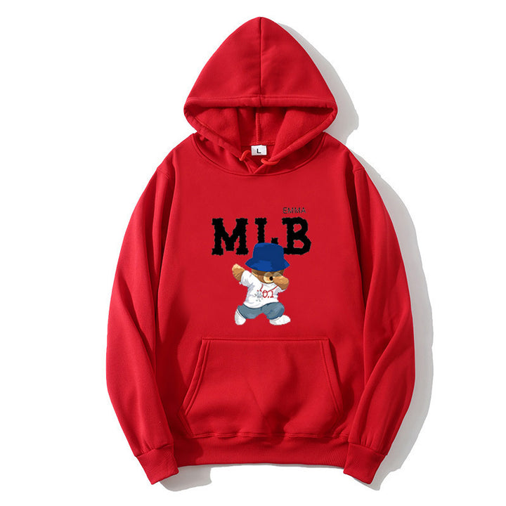 Ladies hoodie with creative animal and lettering design Chic & Stil
