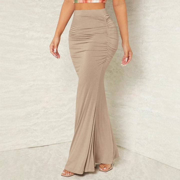Maxi skirt for ladies with refined ruffle details and an elegant cut Lune London