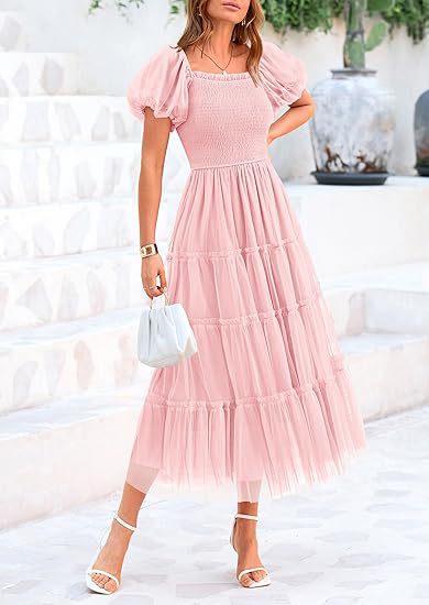 Maxi dress for women with voluminous sleeves and an off-shoulder design Lune London