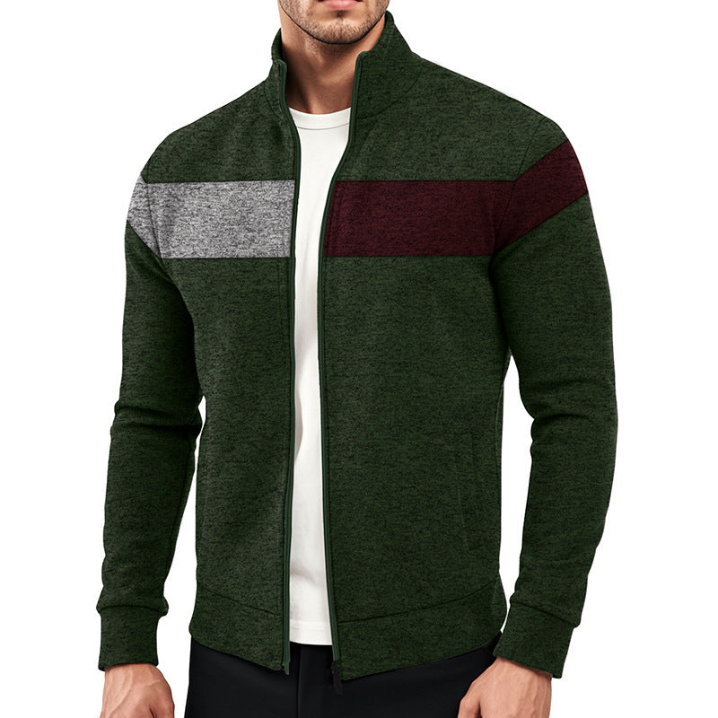 Sporty zip jacket for men with structural design Lune London