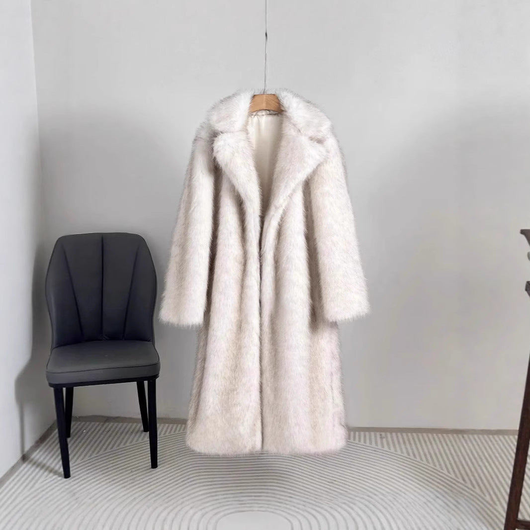 Women Luxury Faux Fur Coat Lune London