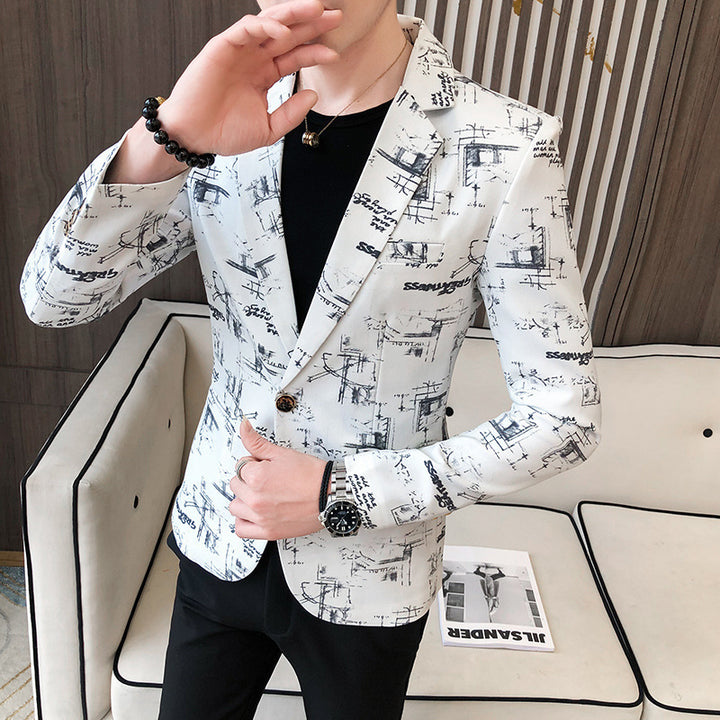 Elegant blazer for men with modern graphic design Lune London