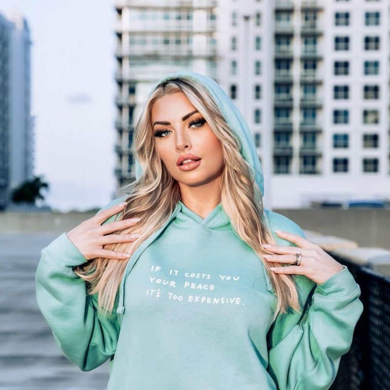 Women's hoodie with inspiring quote and comfortable fit Lune London