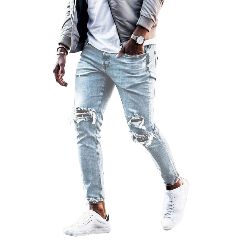 Men's Ripped Jeans In Modern Used-Look with Casual Fit Lune London