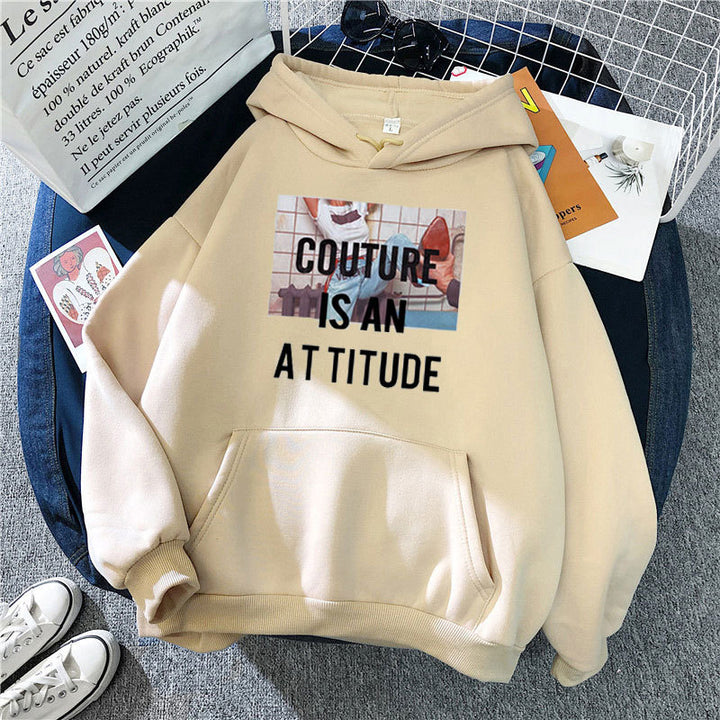 Women's hoodie with modern statement design Chic & Stil