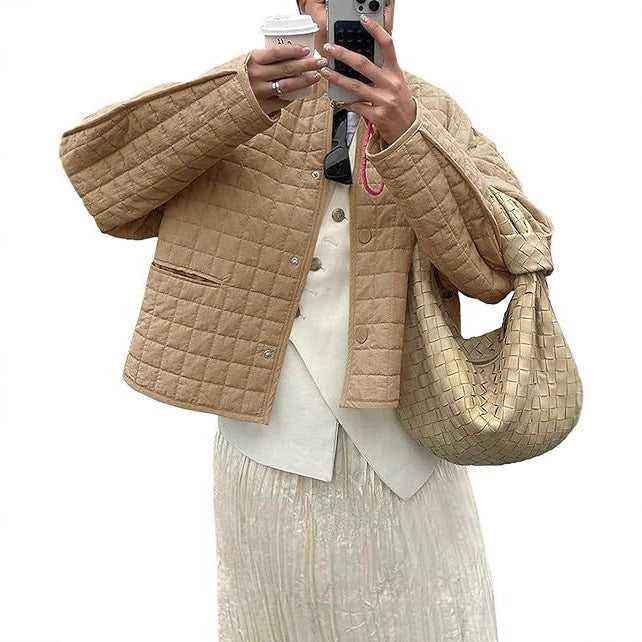 Ladies lightweight quilted jacket trendy Lune London