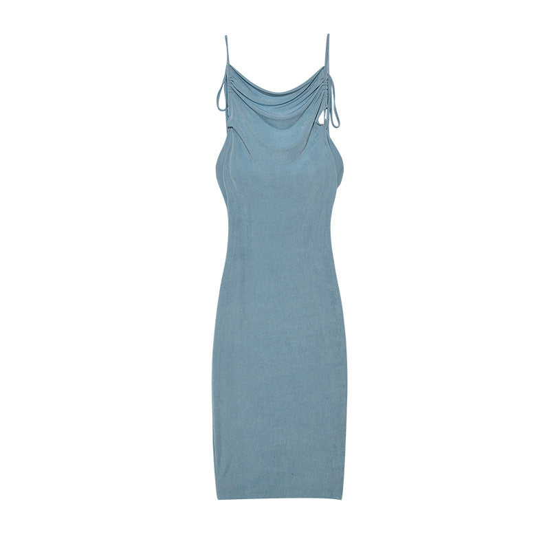 Ladies Elegant Summer Dress Draped Lune London