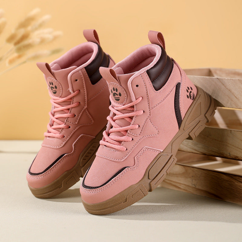 Fashion high-top sneakers for women with breathable mesh upper and sturdy sole Lune London