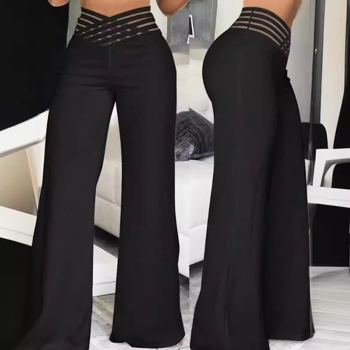 High-waisted palazzo pants for women Lune London