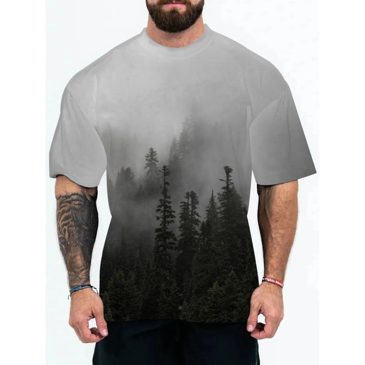 Lune London Galaxy Print Short Sleeve T-Shirt for Men