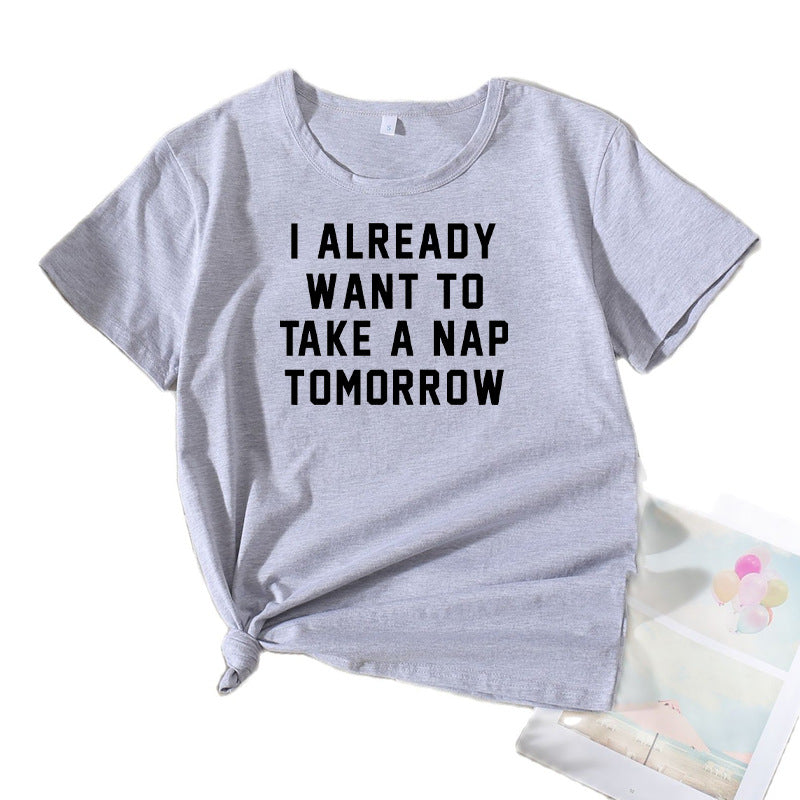 Women Casual Fitted T-shirt Statement Lune London