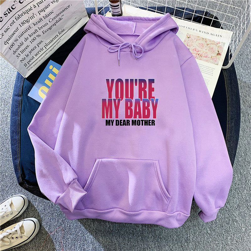 Women's hoodie with humorous lettering Chic & Stil