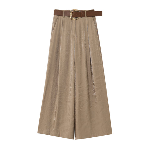 Ladies Elegant High Waist Culotte Pants Lune London