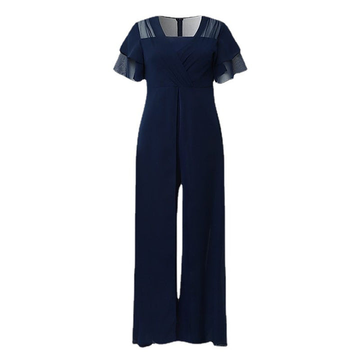 Lune London fluid chiffon evening jumpsuit for women