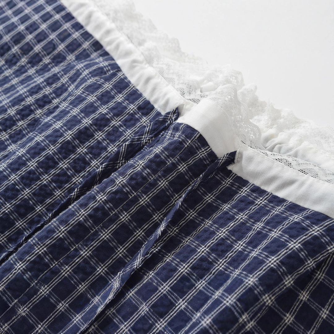 Casual palazzo pants for women with elastic waist and wide legs Lune London