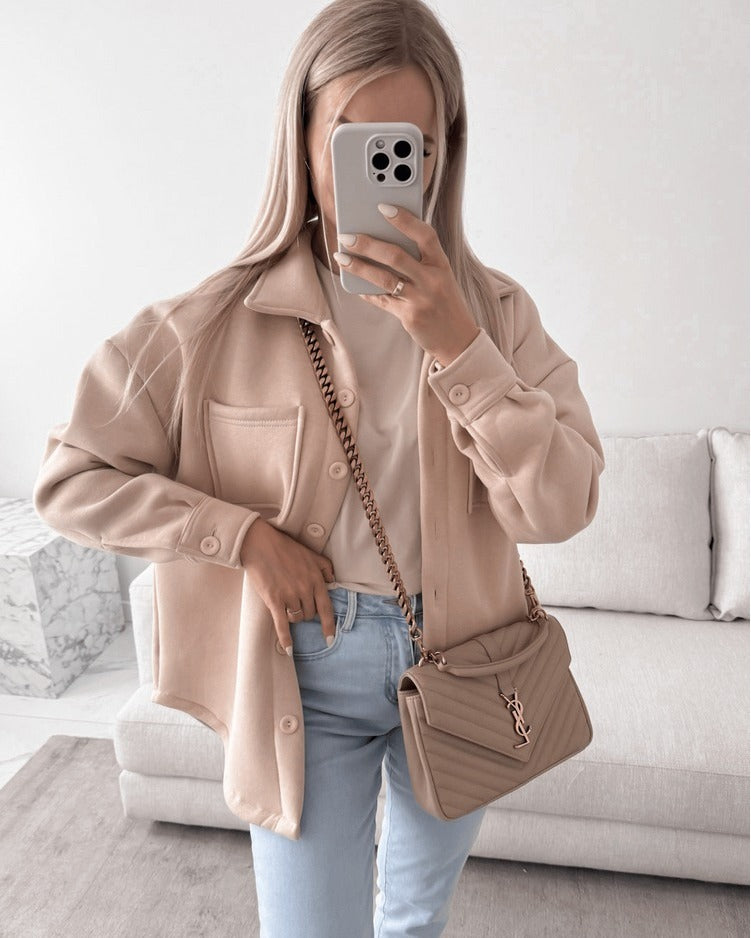 Casual overshirt jacket for women with practical pockets Lune London
